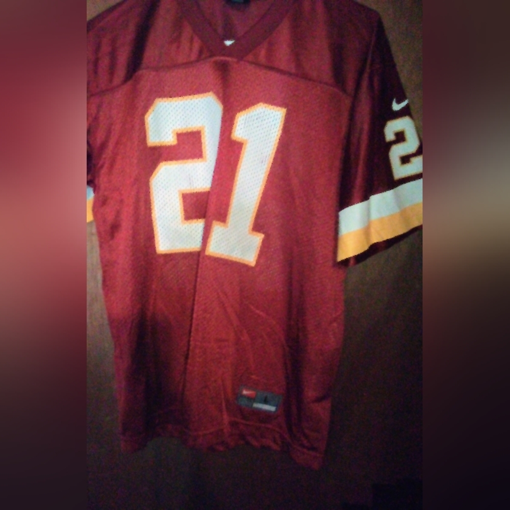 Saunders Redskins Football Jersey with Number 21